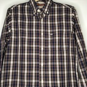 Dockers Classic Fit Plaid Pocket Long Sleeve Med